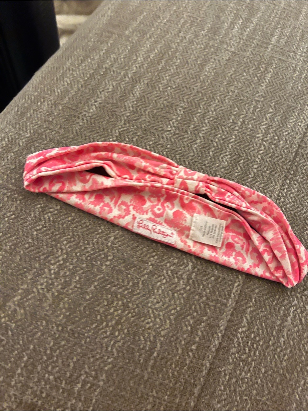 Lilly Pulitzer Pink and White Printed Stretch Headband
